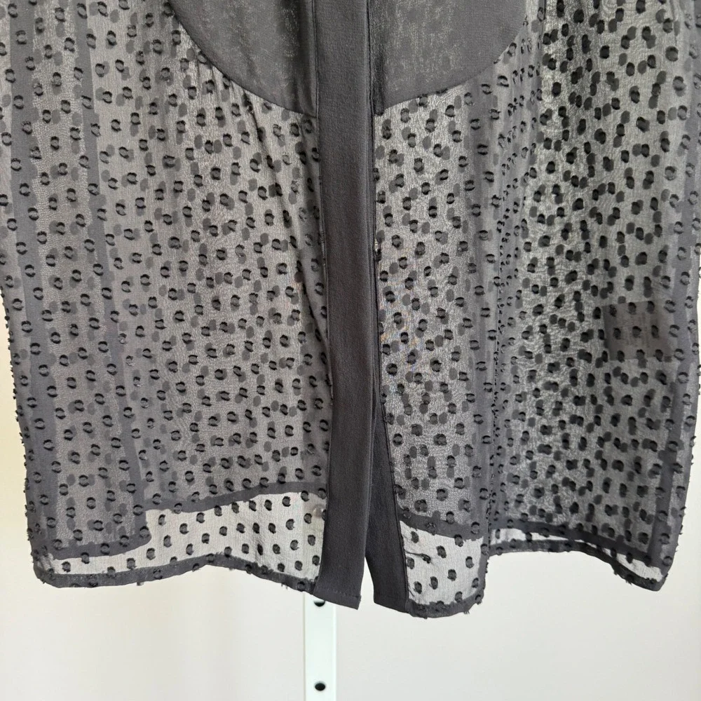 Equipment 100% Silk Femme Luxury‎ Minimalist Black Sleeveless Silk Blouse sz S - Picture 4 of 8